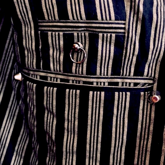 ☠️ Sarcastic Spine Pinstripe Blazer ☠️ - Picture 11 of 16